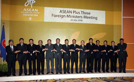 Chairman’s Statement of the Ninth ASEAN Plus Three Foreign Ministers Meeting, 22 July 2008, Singapore