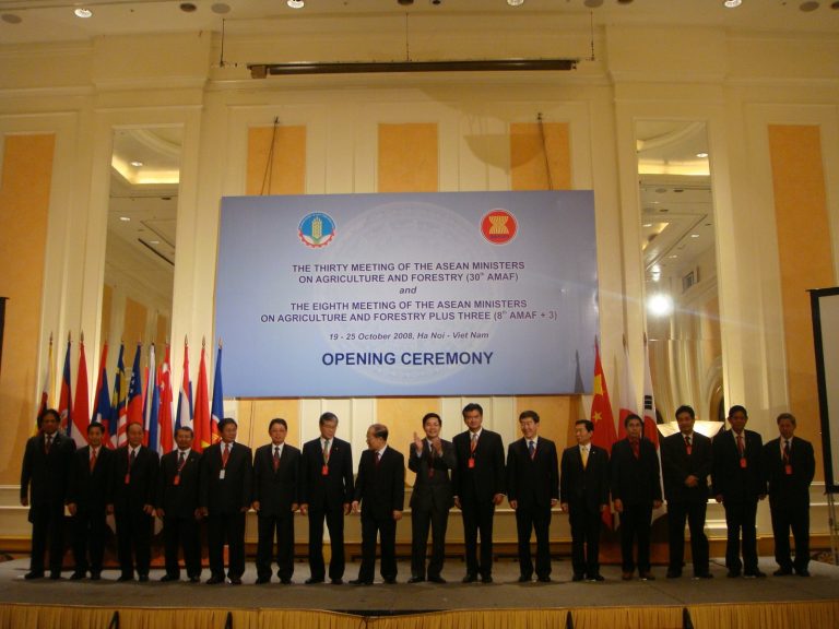 Joint Press Statement of the Eighth ASEAN Ministers of Agriculture and Forestry and the Ministers of Agriculture of the Peoples Republic of China, Japan and the Republic of Korea (AMAF Plus Three), 24 October 2008, Ha Noi