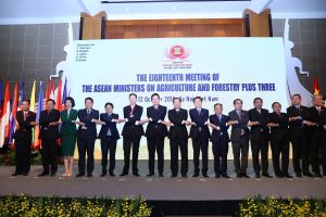The Eighteenth Meeting of The ASEAN Ministers on Agriculture and Forestry and The Ministers of Agriculture of The People’s Republic of China, Japan and The Republic of Korea (18<sup>th</sup> AMAF Plus Three)