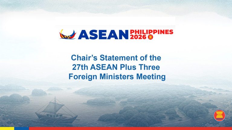 Chair’s Statement of the 27th ASEAN Plus Three Foreign Ministers’ Meeting